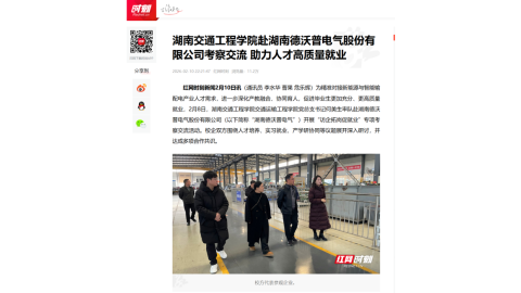 【红网时刻】beat365唯一官方网站赴湖南德沃普电气股份有限公司考察交流 助力人才高质量就业